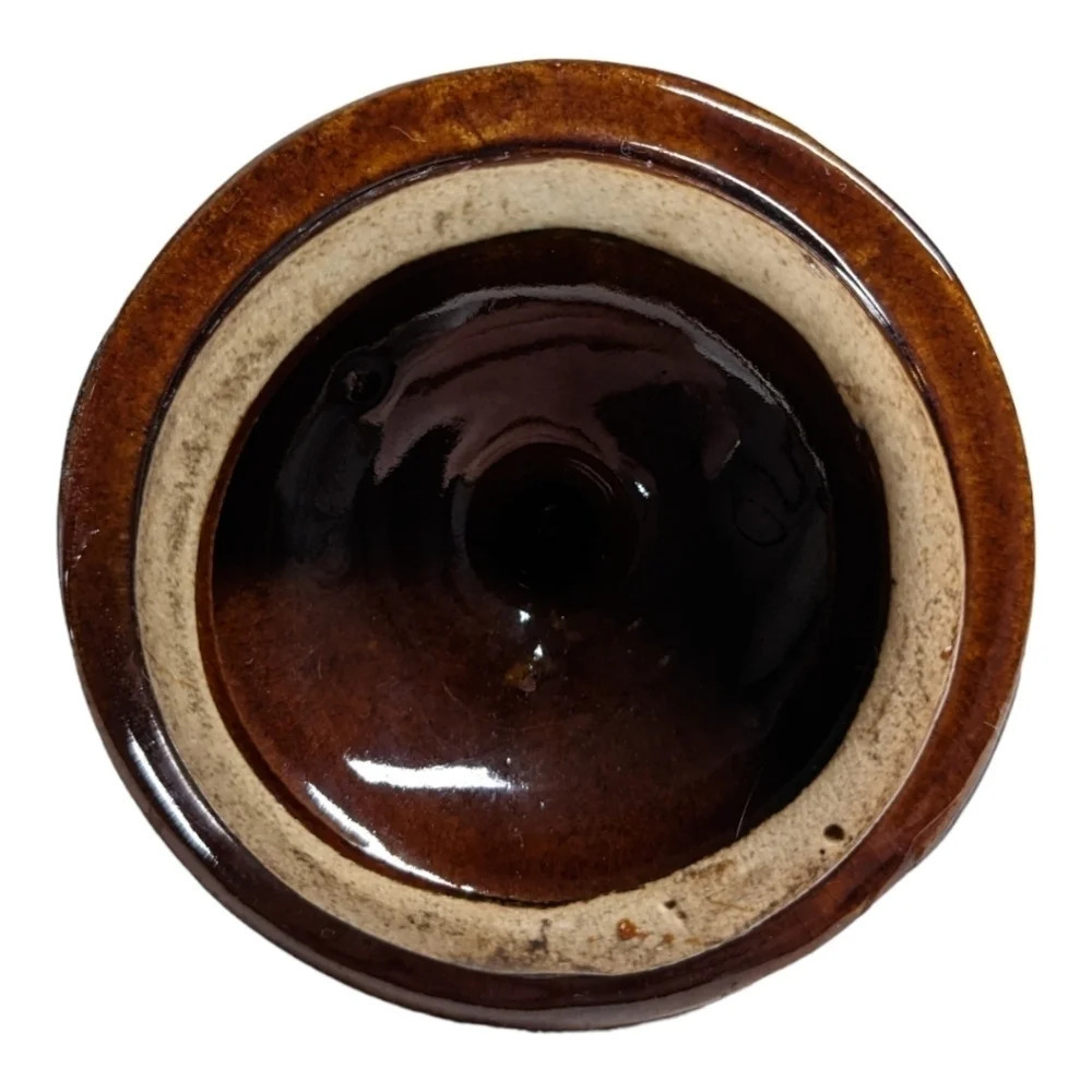 Vintage Retro  Octagonal Teapot 4 Cups 3-Tone Brown Drip Glaze - Picture 9 of 10